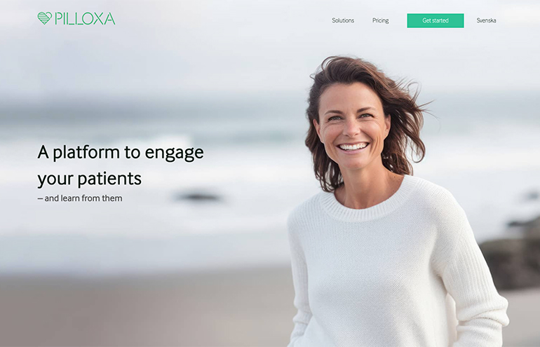 Pilloxa – skärmbild av hero